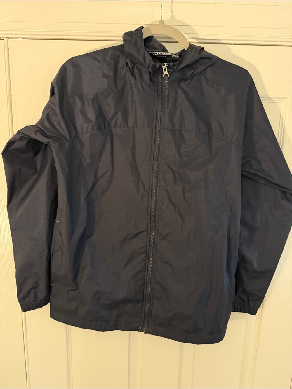 Hooded Lightweight Rain Jacket - Navy